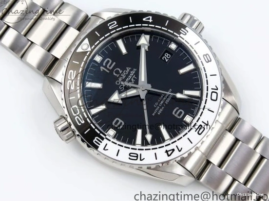 1224 Planet Ocean 600M ‘Tai Chi’ GMT 43.5mm VSF 1:1 Best Edition Black White Ceramic Bezel and Dial on SS Bracelet A8906 Super Clone Durable 7732